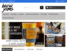 Tablet Screenshot of brewjeans.com